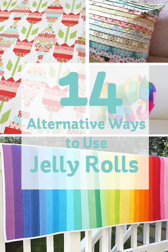 14 Alternate Ways To Use Jelly Rolls – Quilting Jelly Roll Sewing, Jelly Roll Projects, Jelly Roll Patterns, Jelly Roll Quilt Patterns, Jelly Rolls, Jellyroll Quilts, Strip Quilts, Pillow Texture, Diy Quilt