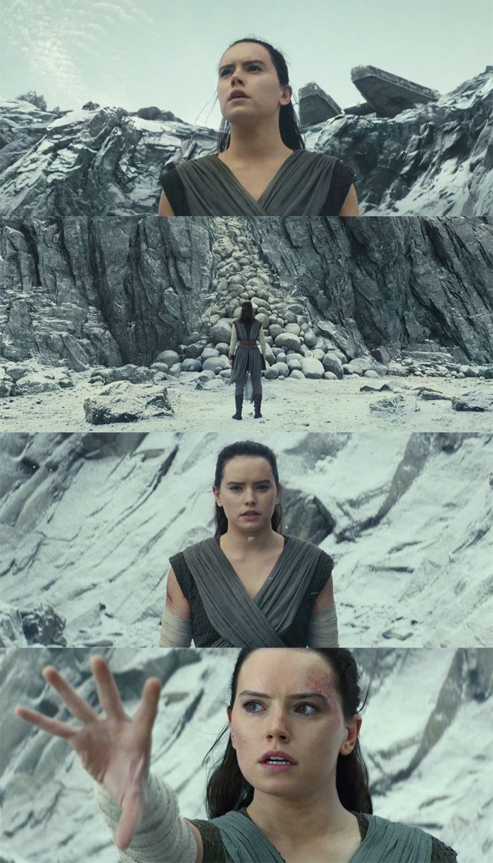 the star wars scene is shown in two different frames, one with an image of lei lei