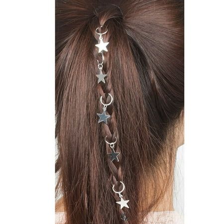 Women Hip-Hop Braid Hand Cross Shell Star Ring Hair Clips Accessory 5PC1.It is made of high quality materials,durable enought for your daily. 2.Very cool to wear ,New Look,New You 3.Special design can make you more lovely and vitality 4.The hottest hair clip on ins 5.Gold and Silver Information: Occasion:Casual Party Type:Fashion What you get:5 PC Hair Clip Size: one size.  Color: Multicolor.  Gender: unisex.  Age Group: adult. Headband Makeup, Skincare Headband, Makeup Headband, Characters Inspiration, Women Hair Accessories, Spa Headband, Workout Headband, Star Hair, Original Characters