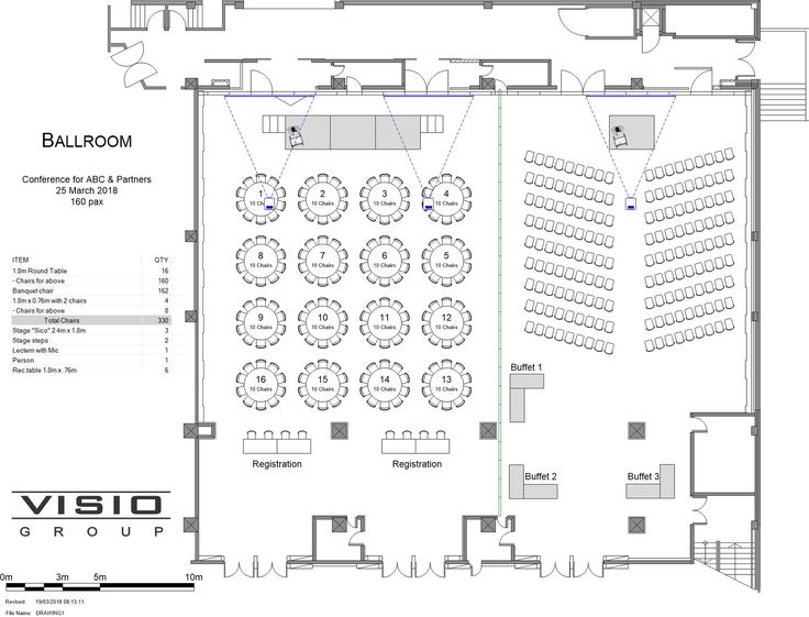 the floor plan for an event venue