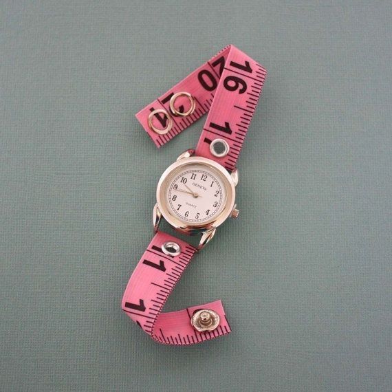 Womens Jewelry, Upcycled Jewelry, Jewelry Lookbook, Stylish Watches, Measuring Tape, Fabric Jewelry, Jewelry Inspo, Jewelry Packaging, Tape Measure