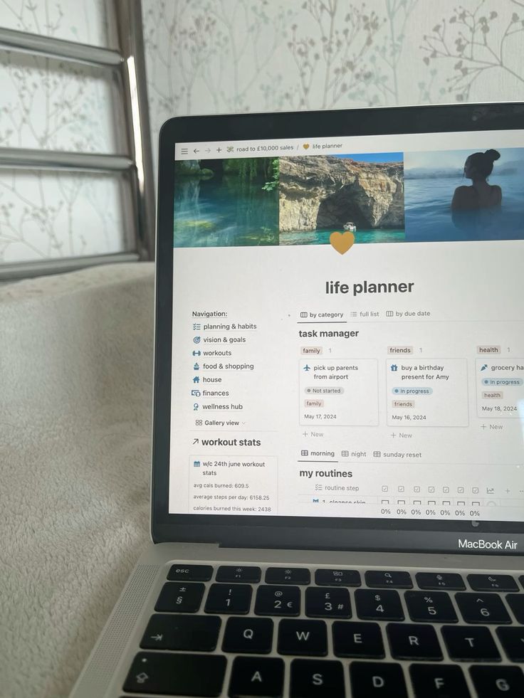 #Notion_Finance_Tracker #Sunday_Reset_Routine #Gym_Planner #Romantizing_Life Events Planner Aesthetic, Life Reset Aesthetic, Blue Lagoon Aesthetic, Habit Tracker Aesthetic, Lagoon Aesthetic, Aesthetic Habit Tracker, Tracker Aesthetic, Notion Template For Work, Ted Talks Motivation