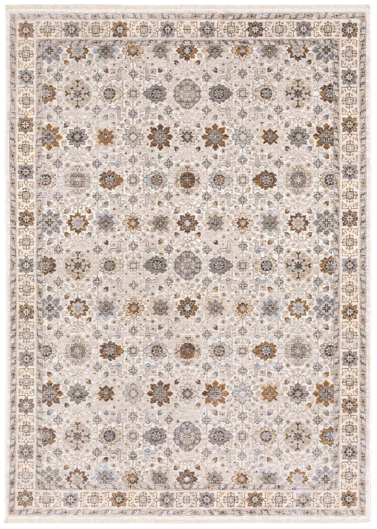 Maharaja is a study in understated elegance. This new million point collection is full of sophisticated traditional designs that have been re-imagined into a lovely new color palette. Timeless neutral tones alongside mellow shades of bluestone and muted amber offer subtle treatments for intricately detailed patterns. These beautiful rugs are powerloomed of incredibly soft, space-dyed polyester. This rug is perfect for your living room, dining room, den, bedroom, or any living space Rug Measurements, Rug Images, Scatter Rugs, 5x8 Rug, Kids Closet Organization, Kids Headboard, Kids Vanity, Stuffed Animal Storage, Ivory Rug