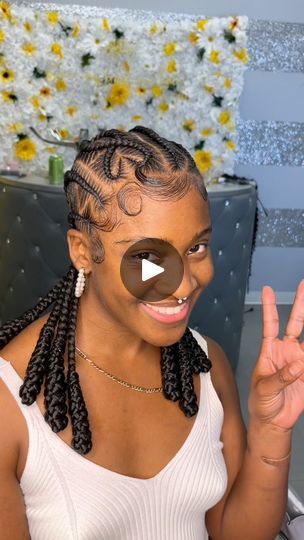 639K views · 3.8K reactions | Freestyle stitch braids 💇🏾‍♀️ #salonlife #Stitched #stitch | Braids by Antoinette Freestyle Stitch Braids, Stitch Braids, Braids, Plaits