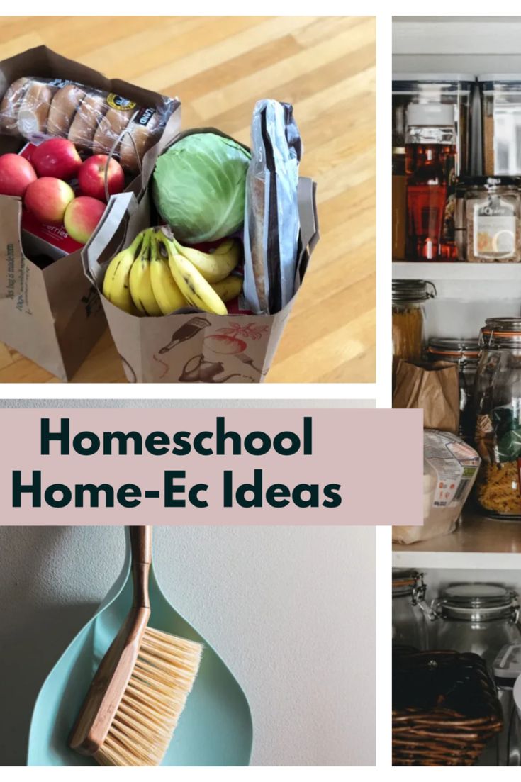 three pictures with the words homeschool home - ec ideas