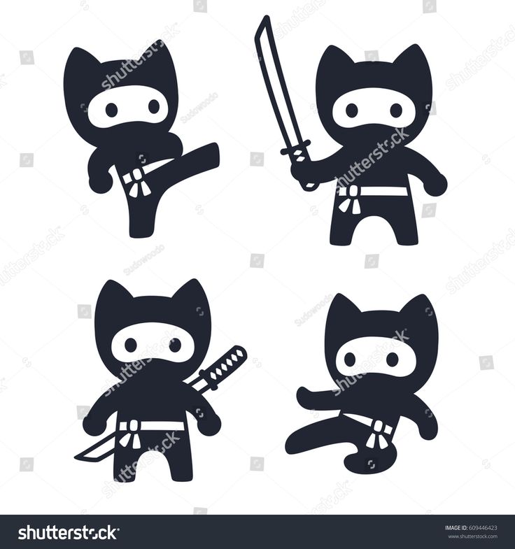 Cute cartoon ninja cat set. Adorable vector black and white drawings in simple modern Japanese style. #Ad , #AD, #set#Adorable#vector#cat Ninja Illustration Cute, Ninja Drawing, Cartoon Ninja, Fancy Handwriting, Cat Ninja, Ninja Illustration, Japanese Cartoon Characters, Modern Japanese Style, Cartoon Drawings Sketches