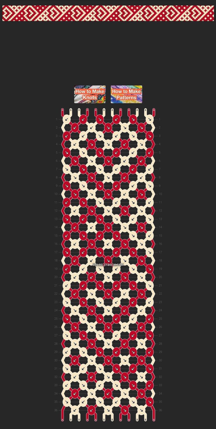 a red and white rug with an intricate design on it's side, next to a black background