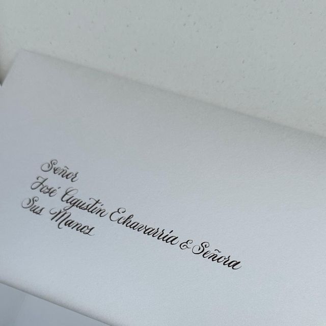 an envelope with some writing on it