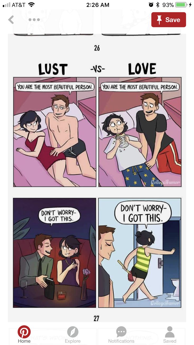 the comic strip shows two people lying in bed