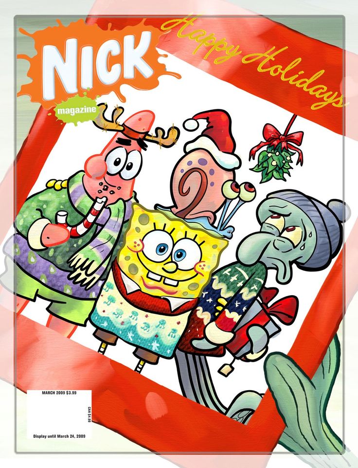 an advertisement for the spongebob christmas card game, featuring characters from different countries