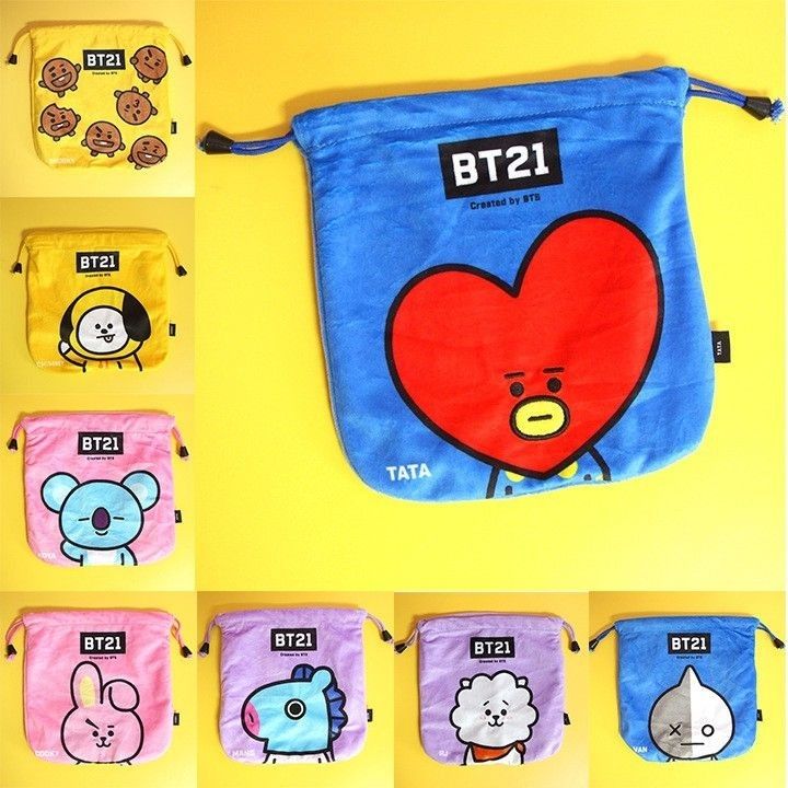 various bags with cartoon characters on them and numbers in the middle one has a heart