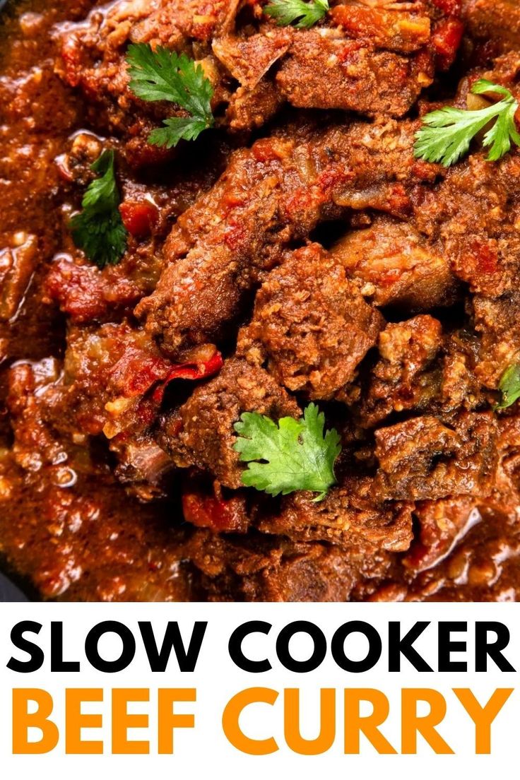 this slow cooker beef curry is an easy and delicious meal that's ready in under 30 minutes