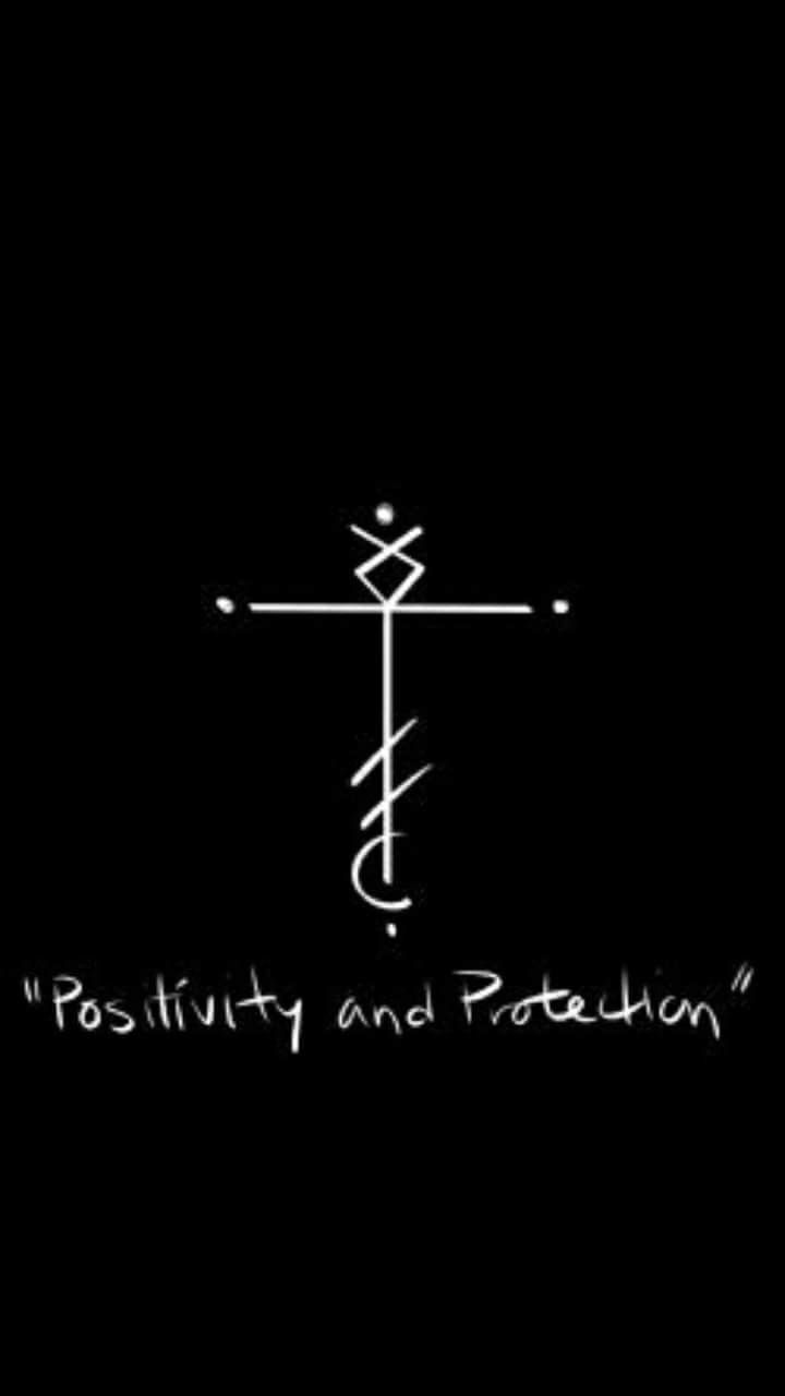 the logo for positivity and pratiism, with an image of a cross on