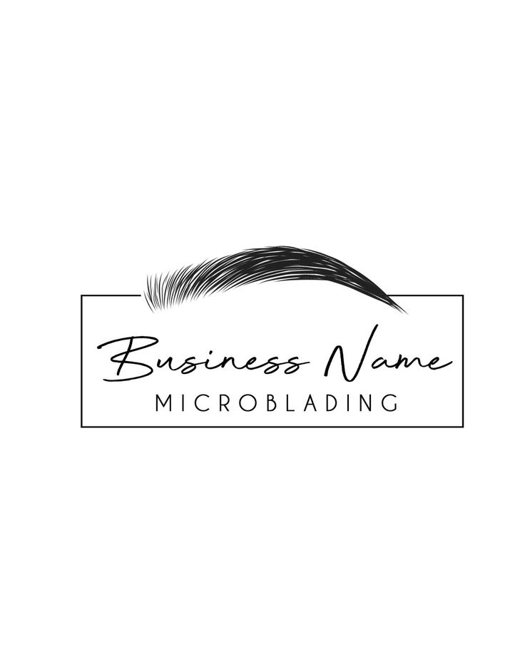 Permanent Makeup Logo, Logo Eyebrow, Eyebrow Logo, Logo Microblading, Microblading Logo, Brow Logo, Phibrows Microblading, Beauty Logo Makeup, Makeup Business Cards