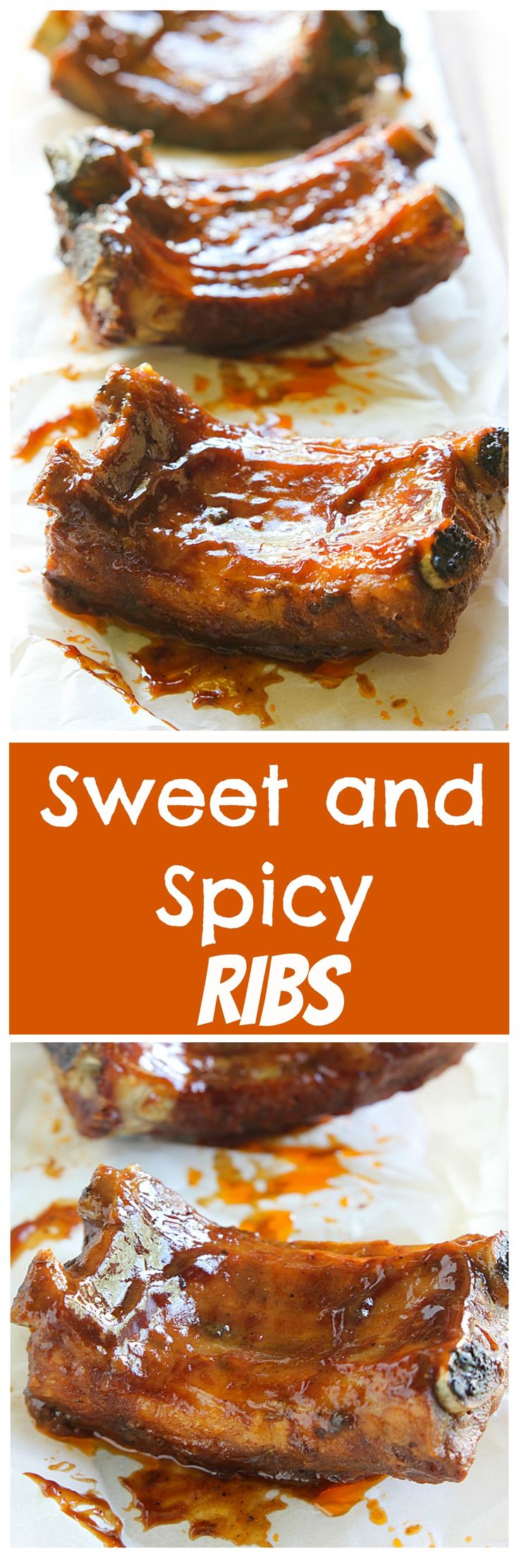 sweet and spicy ribs are the perfect side dish for any bbq party or barbecue