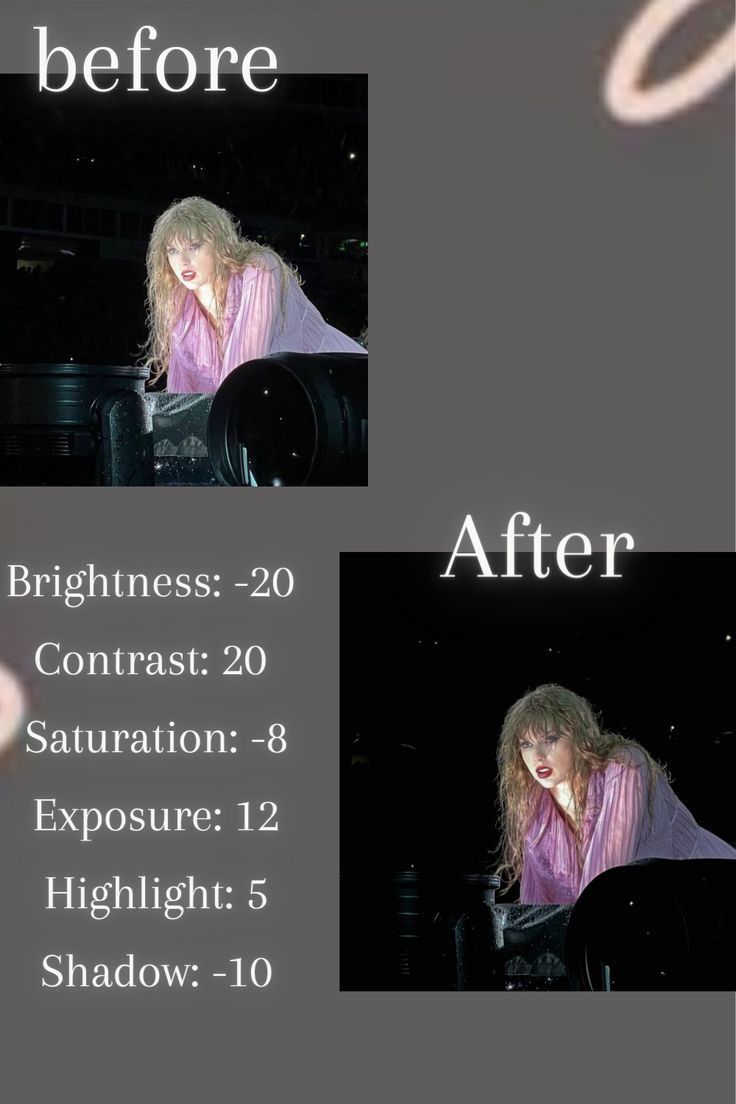 the before and after photos of a woman in pink shirt on stage with her hands over her face