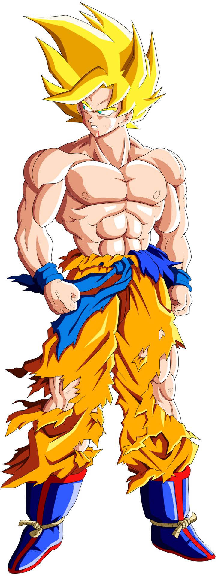 gohan from dragon ball super saiyans is standing with his hands on his hips