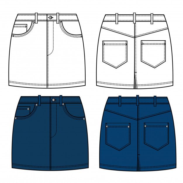 Skirt Fashion Sketch, Flat Sketch Template, Fashion Flat Sketch, Sketch Template, Clothing Templates, Mini Skirt Fashion, Denim Skirt Fashion, Fashion Illustrations Techniques, Clothing Sketches