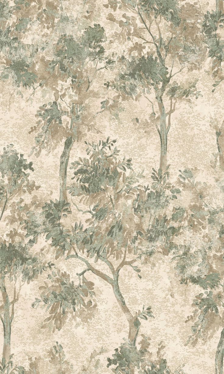 a wallpaper with trees and leaves on it