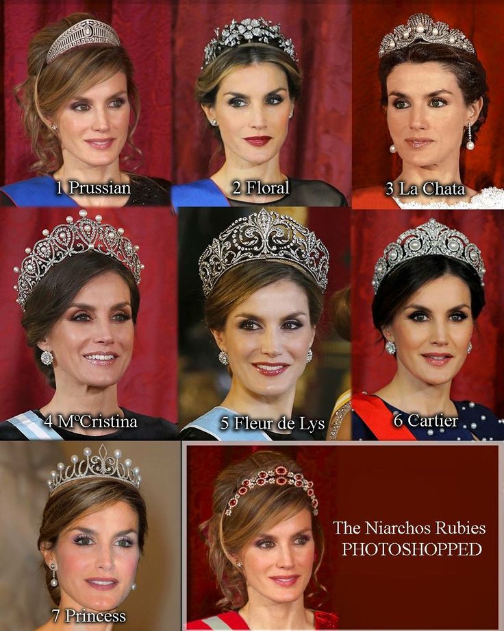 the many tiaras worn by princesses from around the world in their tiara