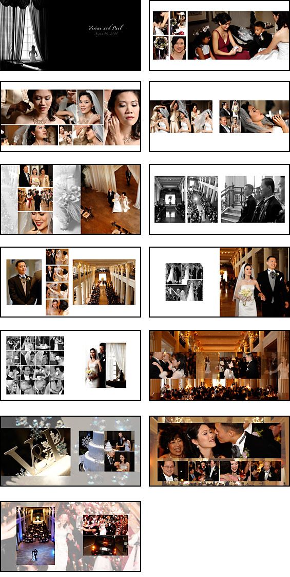 a collage of photos showing people and their wedding pictures