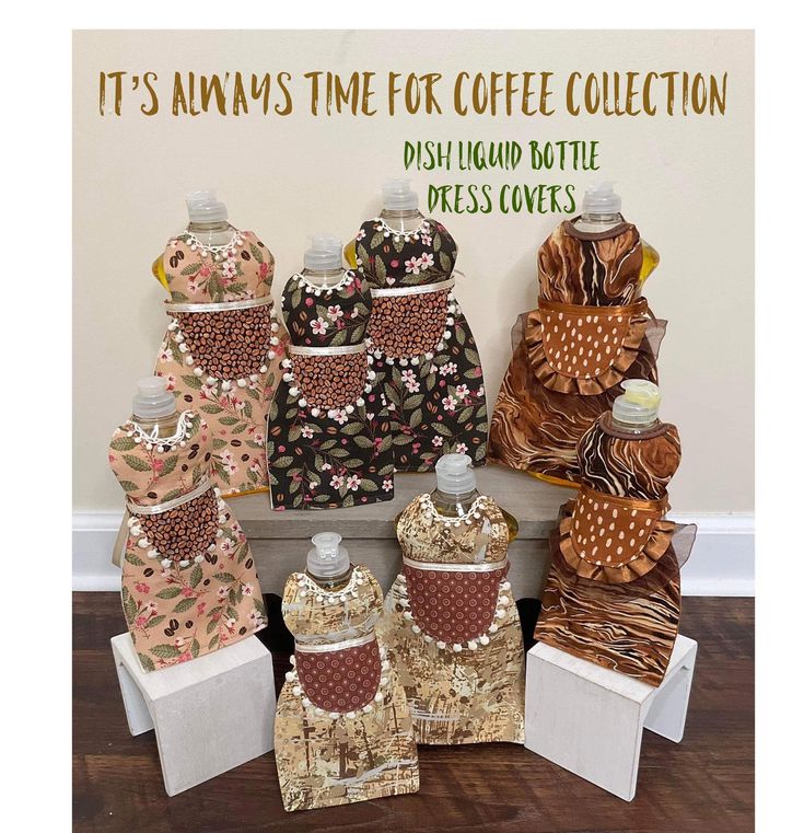 there are many different items on display in the room with words above them that say it's always time for coffee collection