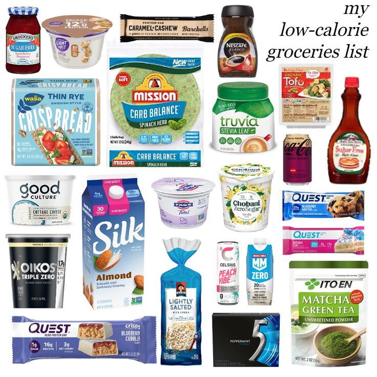 an image of food items that include yogurt, cereals and other foods