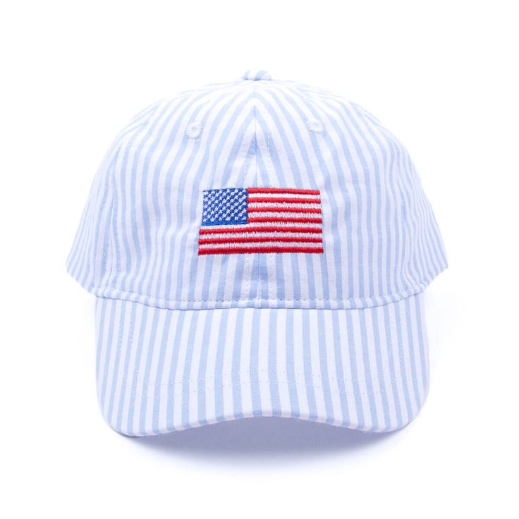 This Kids Flag Hat is the perfect way to protect your little one from the sun during your patriotic celebrations. The hat features an embroidered American flag and provides UPF 50+ protection to keep your toddler safe in the sun. It's a perfect accessory for playtime, sports or to cheer for Team U.S.A. during the Olympics! Available in a variety of colors to suit your style, you can personalize it with a monogram on the side for that extra special touch. Patriotic Designs, Magnolia Baby, Flag Hat, Sibling Gifts, Beach Birthday, Baby Cakes, Elegant Baby, Boys Swim, Toddler Clothes