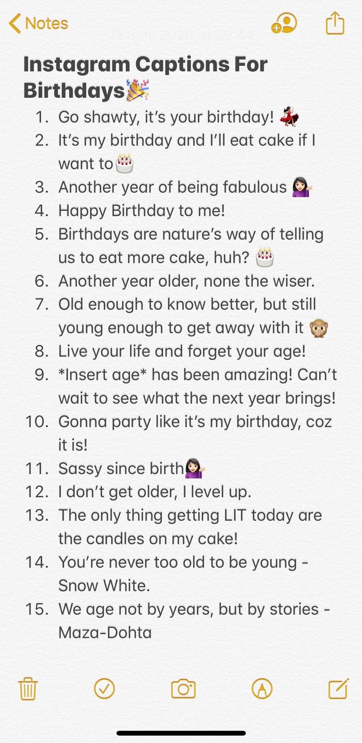 the birthday wish list for an instagramr