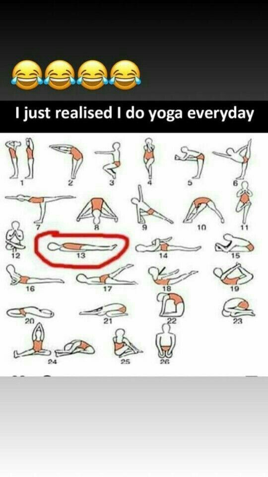 an image of yoga poses with the words i just released i do yoga every day