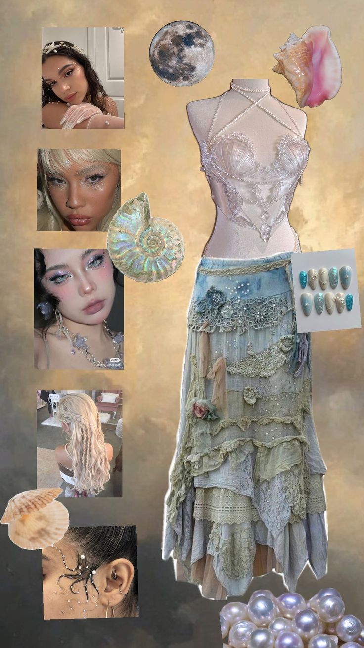 mermaid siren core aestetic halloween costume inspiration Mermaid Halloween Outfit, Mermaid Makeup Halloween, Sirens Fashion, Siren Costume, Halloween Costume Inspiration, Siren Core, Mermaid Halloween Costumes, Horror Halloween Costumes, Fish Costume