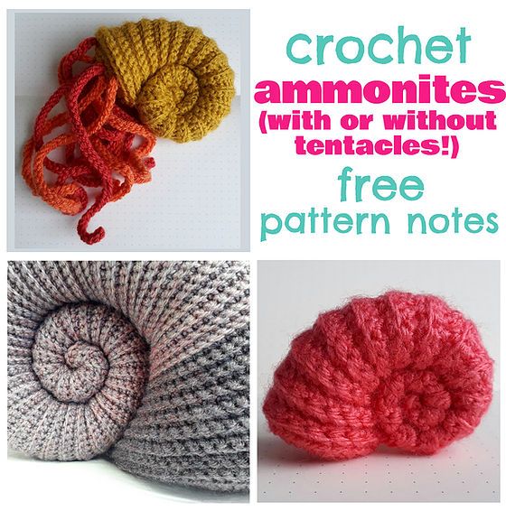 crochet annomiities with or without tenacles free pattern notes