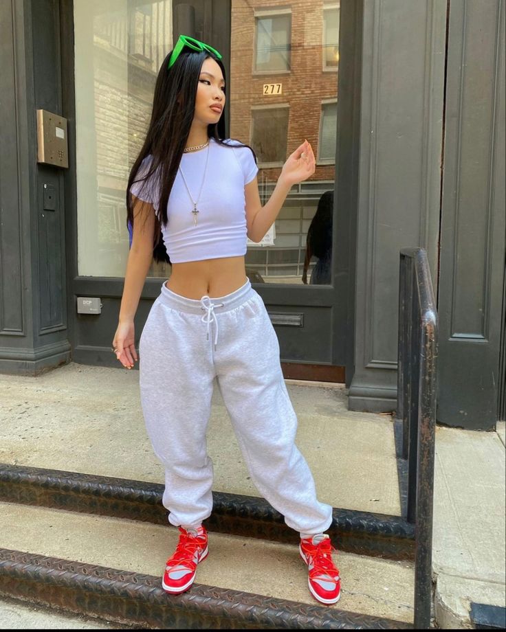 Crop Top Short Sleeve, Swag Outfits For Girls, Tomboy Outfits, Tomboy Style Outfits, Cute Swag Outfits, Baddie Outfits Casual, Dope Outfits, Cute Simple Outfits