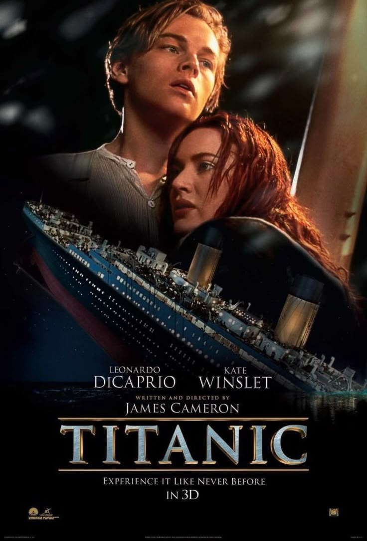 a movie poster for the film titanic