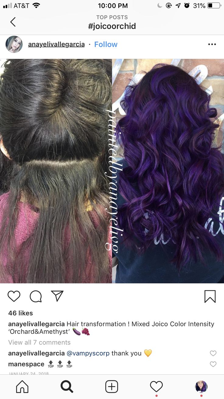 Purple Hair Color, Joico Color, Vivid Hair Color, Hair Color Purple, Haircut And Color, Amethyst Purple, Hair Transformation, Purple Hair, Cut And Color