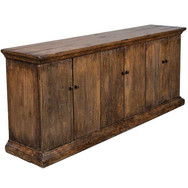 Rustic Elm Provincial Sideboard - Belle Escape Amas Veritas, Blush Living Room, Traditional Sideboard, Brown Farmhouse, Wood Chandeliers, Elegant Outdoor Furniture, Blue Sideboards, Storage Sideboard, Rustic Sideboard