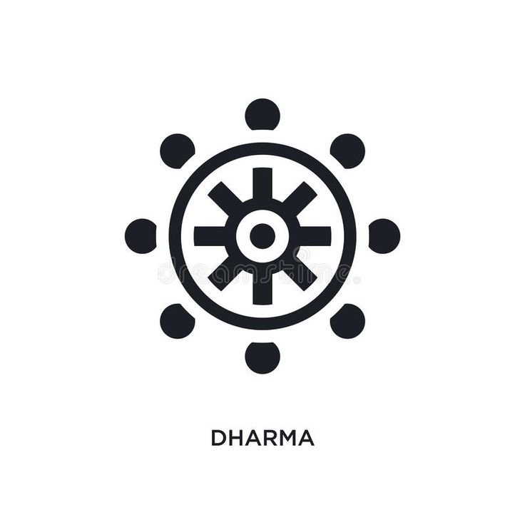 the logo for dharma on a white background royalty illustration