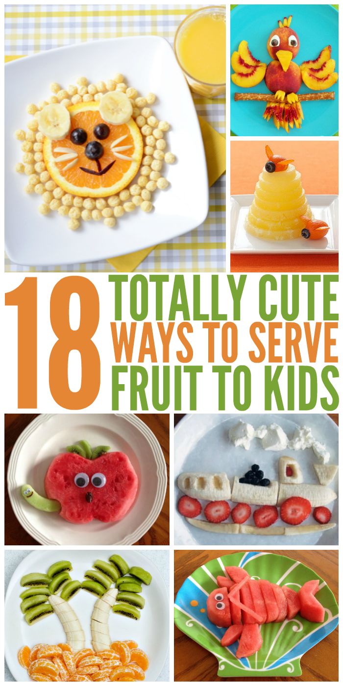 These kid- freindly fruit ideas are adorable! - One Crazy House Christmas Kids Food, Kids Food Ideas, Fruit Recipes For Kids, Veggie Desserts, Lucky Luciano, Christmas Recipes For Kids, Fruit Ideas, Bento Lunchbox, Toddler Recipes