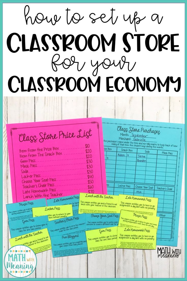 how to set up a classroom store for your classroom economy - free printables