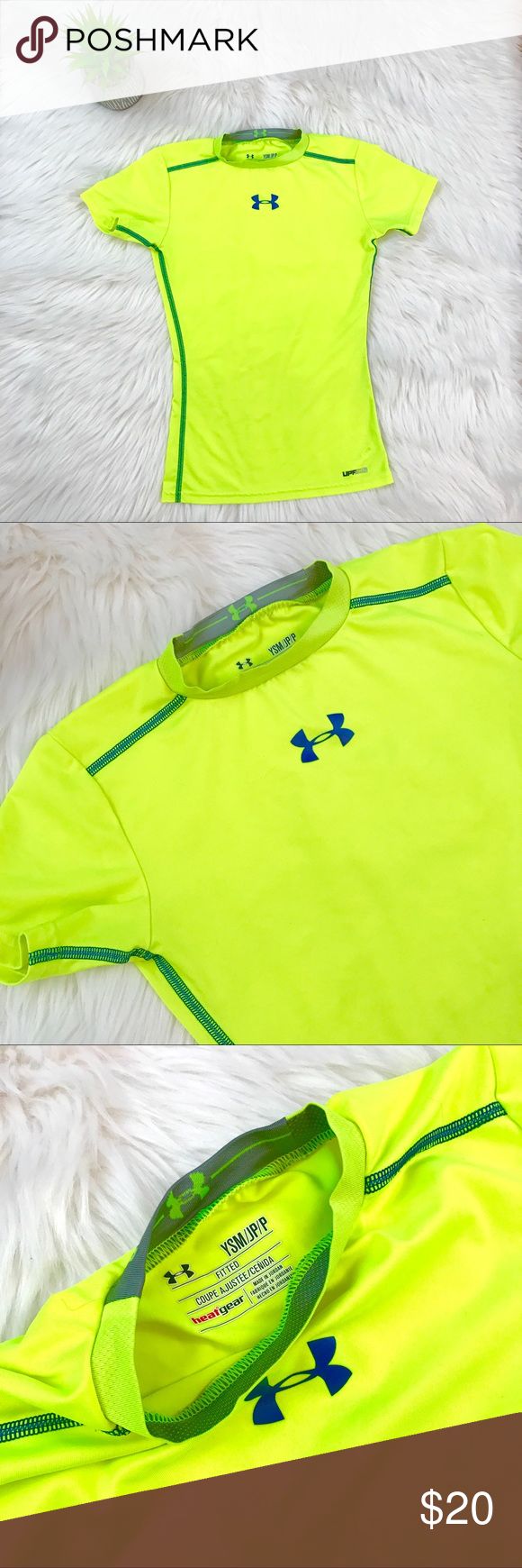 Under Armour Boys Neon Top Under Armour Boys Neon Top Neon Lime/Yellow Royal Blue Logo and Stitching EEUC Under Armour Shirts & Tops Tees - Short Sleeve Steph Curry Shirt, Boys Chinos, Grey Overcoat, Neon Top, Lime Yellow, Under Armour Shirts, Blue Logo, Boy Tees, Toddler Girl Dresses