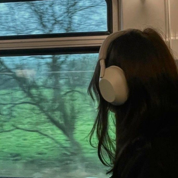 A Train, A Girl, Headphones, Train, The World