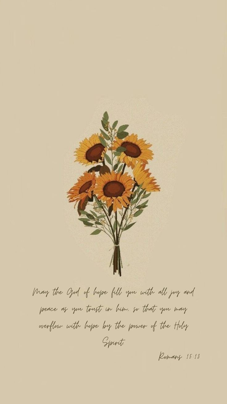 a painting of sunflowers with the words, from the lord of cups