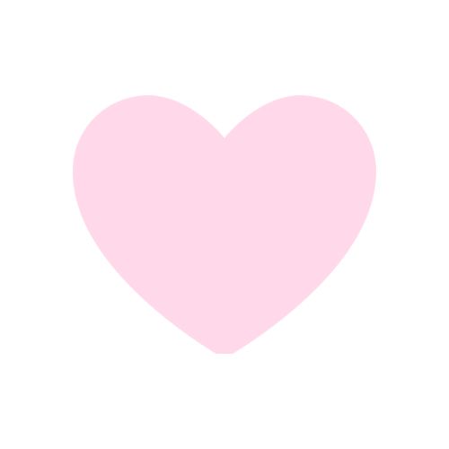 a pink heart on a white background