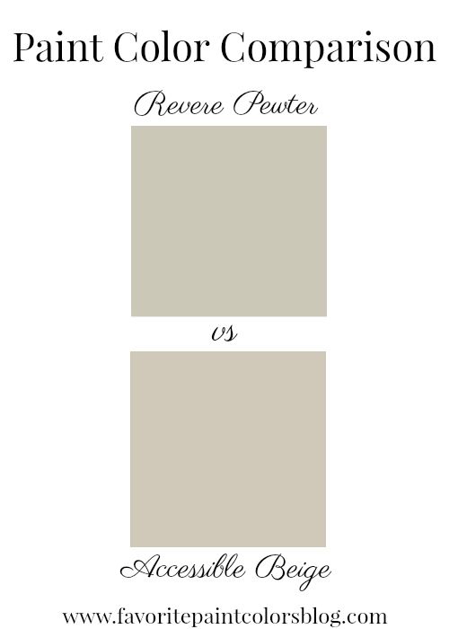 the paint color comparison is shown in two different shades, and it looks like they are from