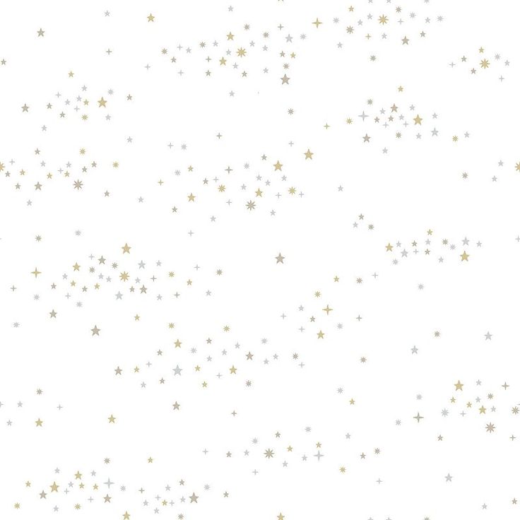 white and gold stars on a white background