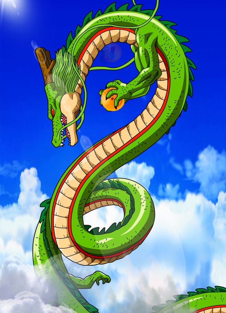 a green dragon flying in the sky above clouds