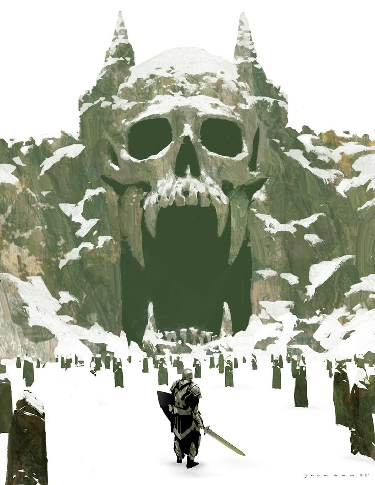 ArtStation - Skull , Joon Ahn Destination Unknown, Accel World, Bg Design, 다크 판타지, Arte Inspo, Fantasy Art Landscapes, Fantasy Concept Art, High Fantasy, Art And Illustration