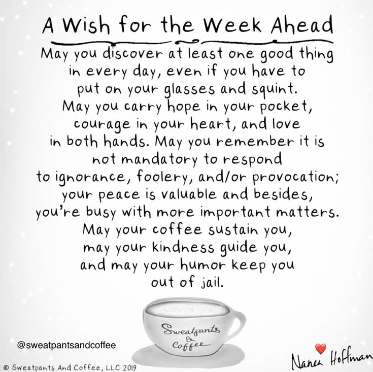 a wish for the week ahead