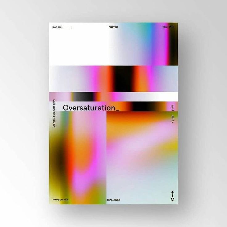 the cover of an over saturated book with multicolored lines and text on it