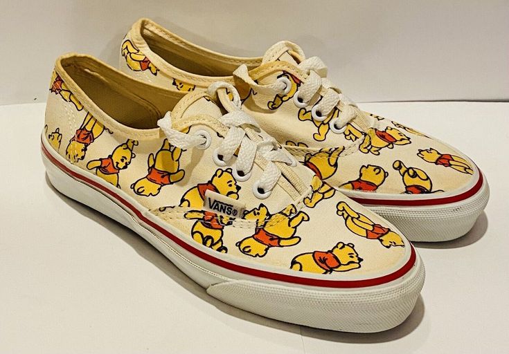 See pictures for condition. May have scratches, scuffs, discoloration or other imperfections. Does have red marker on one of the shoes. If multiple items are won, please wait for an invoice for combined shipping. I try to use recycled or repurposed packing materials! Enjoy! Winnie The Pooh Nike, Winnie The Pooh Air Force Ones, Winnie The Pooh Shoes Nike, Winnie The Pooh Shoes Womes, Winnie The Pooh House Shoes Womes, Disney Vans, Disney Winnie The Pooh, Packing Material, Skate Shoes